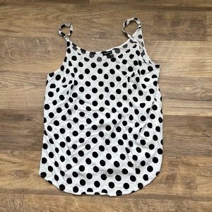 Torrid White Polkadot Tank top